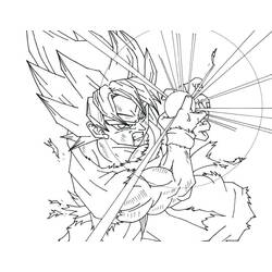 Página para colorir: Goku (Anime e Mangá) #201359 - Páginas para Colorir Imprimíveis Gratuitamente