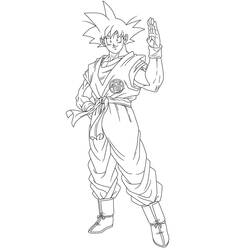 Desenho Goku (Anime e Mangá) #201360 para imprimir e colorir