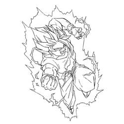 Página para colorir: Goku (Anime e Mangá) #201365 - Páginas para Colorir Imprimíveis Gratuitamente