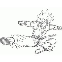 Página para colorir: Goku (Anime e Mangá) #201368 - Páginas para Colorir Imprimíveis Gratuitamente