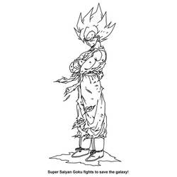 Desenho Goku (Anime e Mangá) #201373 para imprimir e colorir