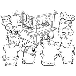 Desenho Hamtaro (Anime e Mangá) #39903 para imprimir e colorir
