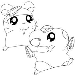 Página para colorir: Hamtaro (Anime e Mangá) #40063 - Páginas para Colorir Imprimíveis Gratuitamente