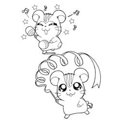 Página para colorir: Hamtaro (Anime e Mangá) #40095 - Páginas para Colorir Imprimíveis Gratuitamente