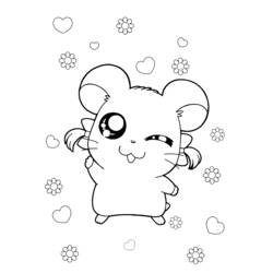 Página para colorir: Hamtaro (Anime e Mangá) #40128 - Páginas para Colorir Imprimíveis Gratuitamente