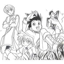 Desenhos para colorir: Hunter x Hunter - Páginas para Colorir Imprimíveis Gratuitamente