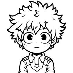 Desenhos para colorir: Izuku Midoriya - Páginas para Colorir Imprimíveis Gratuitamente