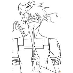 Desenhos para colorir: Kakashi - Páginas para Colorir Imprimíveis Gratuitamente