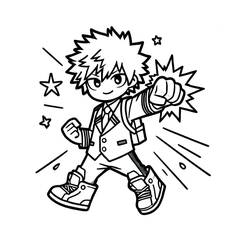 Página para colorir: Katsuki Bakugo (Anime e Mangá) #217084 - Páginas para Colorir Imprimíveis Gratuitamente
