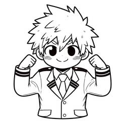 Página para colorir: Katsuki Bakugo (Anime e Mangá) #217086 - Páginas para Colorir Imprimíveis Gratuitamente