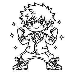 Página para colorir: Katsuki Bakugo (Anime e Mangá) #217087 - Páginas para Colorir Imprimíveis Gratuitamente