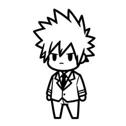 Página para colorir: Katsuki Bakugo (Anime e Mangá) #217088 - Páginas para Colorir Imprimíveis Gratuitamente