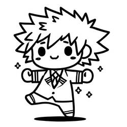 Página para colorir: Katsuki Bakugo (Anime e Mangá) #217090 - Páginas para Colorir Imprimíveis Gratuitamente