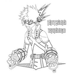 Página para colorir: Katsuki Bakugo (Anime e Mangá) #217094 - Páginas para Colorir Imprimíveis Gratuitamente