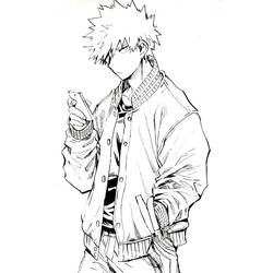Desenhos para colorir: Katsuki Bakugo - Páginas para Colorir Imprimíveis Gratuitamente