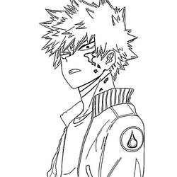 Página para colorir: Katsuki Bakugo (Anime e Mangá) #217098 - Páginas para Colorir Imprimíveis Gratuitamente