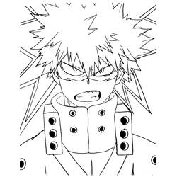 Página para colorir: Katsuki Bakugo (Anime e Mangá) #217100 - Páginas para Colorir Imprimíveis Gratuitamente