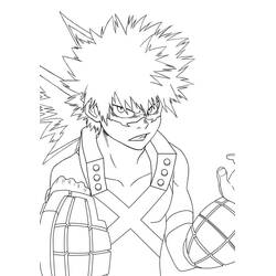 Página para colorir: Katsuki Bakugo (Anime e Mangá) #217108 - Páginas para Colorir Imprimíveis Gratuitamente