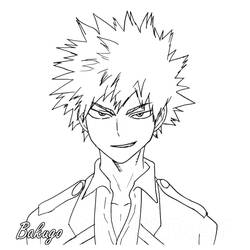 Página para colorir: Katsuki Bakugo (Anime e Mangá) #217110 - Páginas para Colorir Imprimíveis Gratuitamente