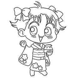 Desenhos para colorir: Kocchi Muite Miiko - Páginas para Colorir Imprimíveis Gratuitamente