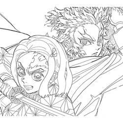 Desenhos para colorir: Kyojuro Rengoku - Páginas para Colorir Imprimíveis Gratuitamente