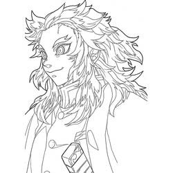 Página para colorir: Kyojuro Rengoku (Anime e Mangá) #220445 - Páginas para Colorir Imprimíveis Gratuitamente