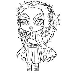 Página para colorir: Kyojuro Rengoku (Anime e Mangá) #220446 - Páginas para Colorir Imprimíveis Gratuitamente