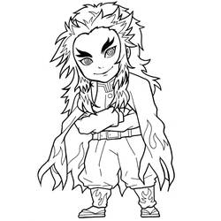 Página para colorir: Kyojuro Rengoku (Anime e Mangá) #220449 - Páginas para Colorir Imprimíveis Gratuitamente