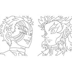 Página para colorir: Kyojuro Rengoku (Anime e Mangá) #220454 - Páginas para Colorir Imprimíveis Gratuitamente