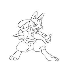 Desenhos para colorir: Lucario - Páginas para Colorir Imprimíveis Gratuitamente