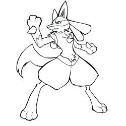 Desenhos para colorir: Lucario - Páginas para Colorir Imprimíveis Gratuitamente