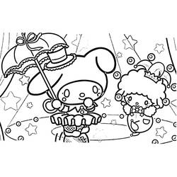 Página para colorir: My Melody (Anime e Mangá) #219998 - Páginas para Colorir Imprimíveis Gratuitamente