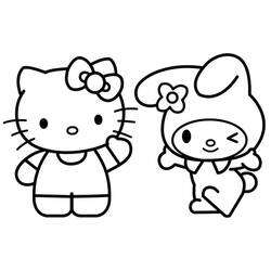 Página para colorir: My Melody (Anime e Mangá) #220000 - Páginas para Colorir Imprimíveis Gratuitamente