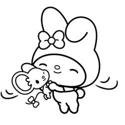 Página para colorir: My Melody (Anime e Mangá) #220008 - Páginas para Colorir Imprimíveis Gratuitamente