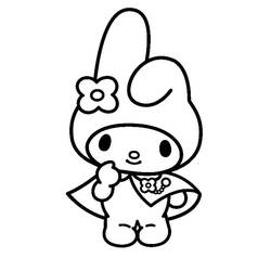 Página para colorir: My Melody (Anime e Mangá) #220013 - Páginas para Colorir Imprimíveis Gratuitamente