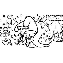 Página para colorir: My Melody (Anime e Mangá) #220017 - Páginas para Colorir Imprimíveis Gratuitamente
