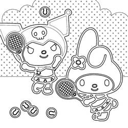 Página para colorir: My Melody (Anime e Mangá) #220021 - Páginas para Colorir Imprimíveis Gratuitamente