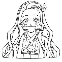 Desenhos para colorir: Nezuko - Páginas para Colorir Imprimíveis Gratuitamente