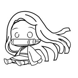 Desenho Nezuko (Anime e Mangá) #182835 para imprimir e colorir