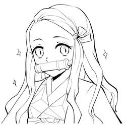 Desenhos para colorir: Nezuko - Páginas para Colorir Imprimíveis Gratuitamente