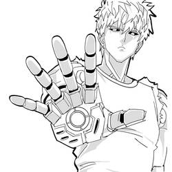 Desenhos para colorir: One Punch Man - Páginas para Colorir Imprimíveis Gratuitamente