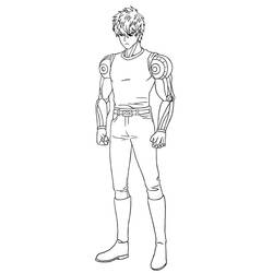 Desenhos para colorir: One Punch Man - Páginas para Colorir Imprimíveis Gratuitamente