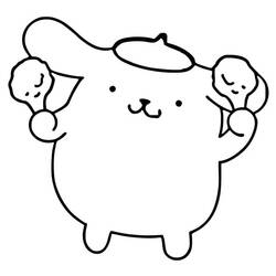 Desenhos para colorir: Pompompurin - Páginas para Colorir Imprimíveis Gratuitamente