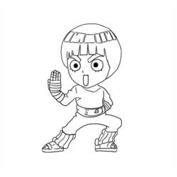 Desenhos para colorir: Rock Lee - Páginas para Colorir Imprimíveis Gratuitamente