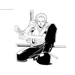 Página para colorir: Roronoa Zoro (Anime e Mangá) #172493 - Páginas para Colorir Imprimíveis Gratuitamente
