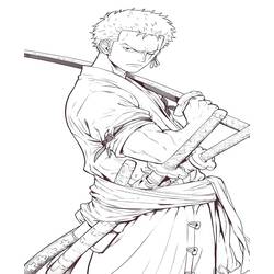 Página para colorir: Roronoa Zoro (Anime e Mangá) #218179 - Páginas para Colorir Imprimíveis Gratuitamente