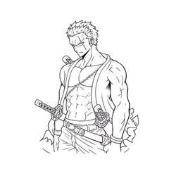 Página para colorir: Roronoa Zoro (Anime e Mangá) #218182 - Páginas para Colorir Imprimíveis Gratuitamente