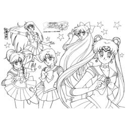 Desenho de Sailor Moon (Anime e Mangá) #50390 para colorir, imprimível grátis