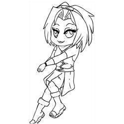 Desenhos para colorir: Sakura Haruno - Páginas para Colorir Imprimíveis Gratuitamente