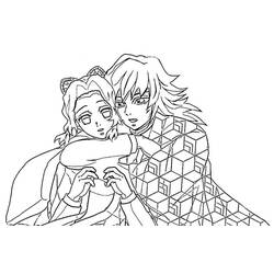 Desenhos para colorir: Shinobu Kocho - Páginas para Colorir Imprimíveis Gratuitamente